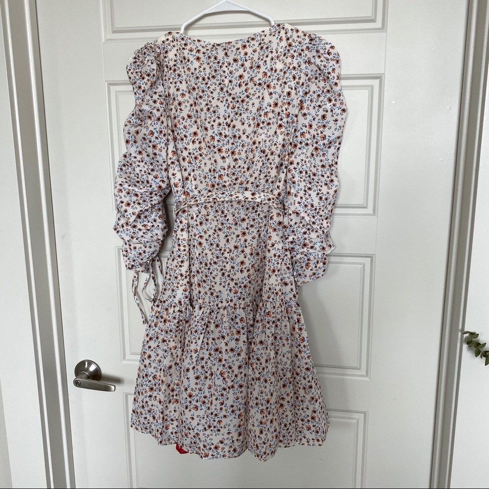 NWT NICHOLAS RUCHED SLEEVE BTTN FRONT DRESS 0 - Picture 11 of 13